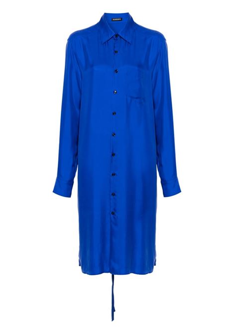 Blue gabi longline shirt Ann Demeulemeester - women ANN DEMEULEMEESTER | 2401WSH13FA417057